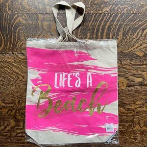 Mud Pie “life’s a beach” canvas tote.  7 available